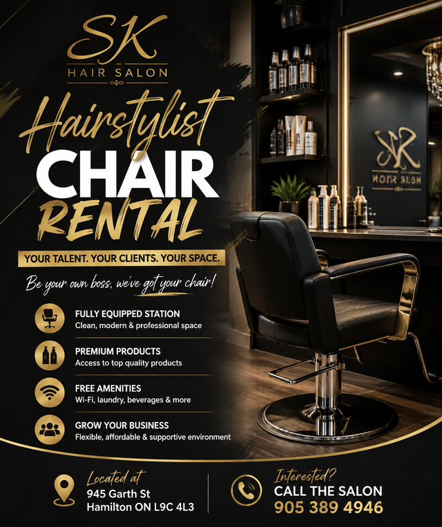 Licensed Hairstylist Chair Rental