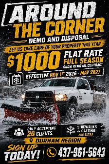2026-2027 SEASONAL SNOW REMOVAL CONTRACT RESIDENTIAL