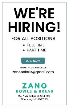 NOW HIRING FOR ALL POSITIONS
