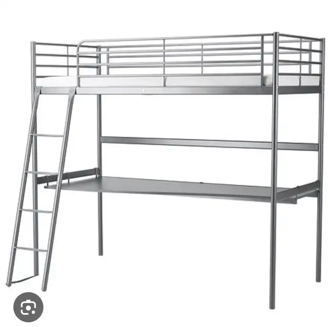 Loft bed with desk