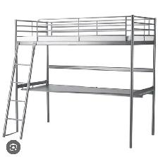 Loft bed with desk