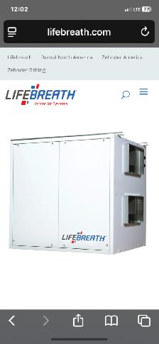 Lifebreath HVAC - 700 FD/DD like new
