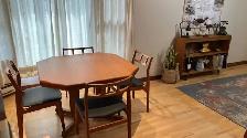 Mid century. TECK TEAK. Salle à manger / Table TRÈS GRANDE 2 ral - Photo 5