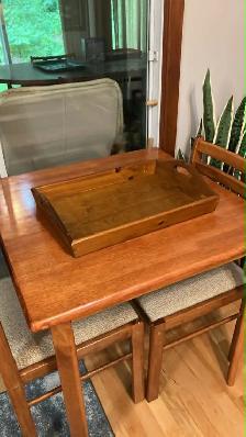Plateau en bois / Wood tray
