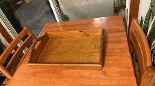 Plateau en bois / Wood tray - Photo 2