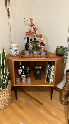 Mid century TEAK TECK Buffet, bahut disques vinyles, sideboard / - Photo 6