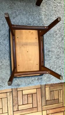 Mid century. TEAK TECK. Armchair stool Tabouret pour fauteuil / - Photo 4