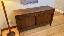 Mid century. TEAK TECK lampe / Buffet, crédence commode, bahut d - Photo 8