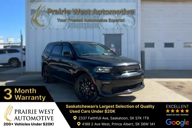 2022 Dodge Durango SXT AWD 7 Passenger | Command Start | Heated
