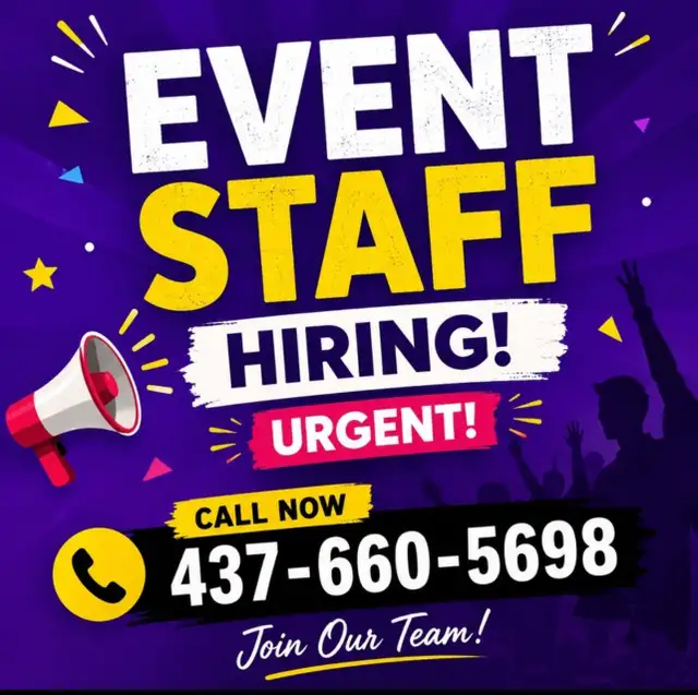Event Staff hiring