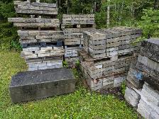 Blocs de béton muret