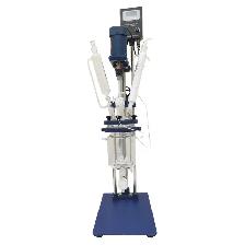 1L lab Jacketed Glass Reactor Vessel Double-Layer 220637