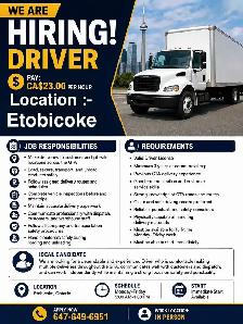 Delivery Driver Job Opportunity