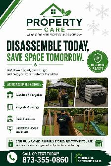 Prepare Your Yard for Winter – Disassembly & Storage