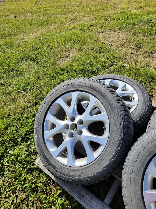 Tires on rims.