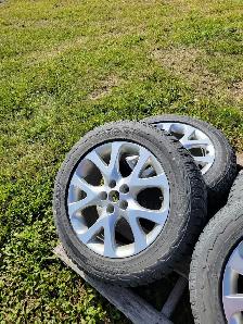 Tires on rims.