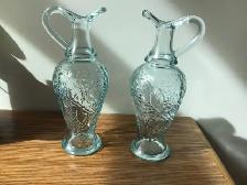 Vintage Glass Wine Carafes