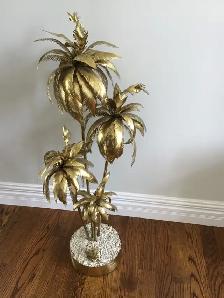 Brass Palm Tree Floor Decor