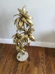 Brass Palm Tree Floor Decor - Photo 2