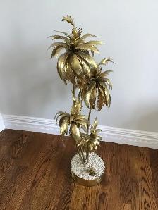 Brass Palm Tree Floor Decor - Photo 3
