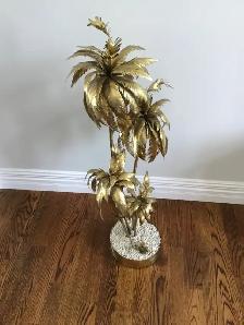 Brass Palm Tree Floor Decor - Photo 4