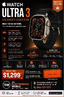 brand new used Apple Watch Ultra 3 hermes edition