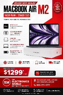brand new sealed Macbook Air M2 16/256Gb
