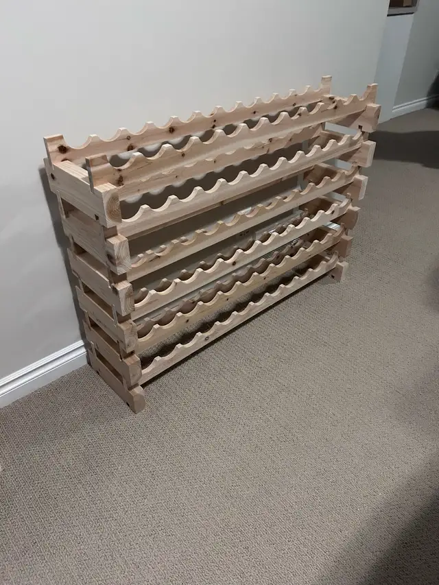 72 bottle wooden wine rack