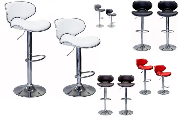BRAND NEW VERY STYLISH CURVED DESIGNER BAR STOOLS LIQUIDATION ..