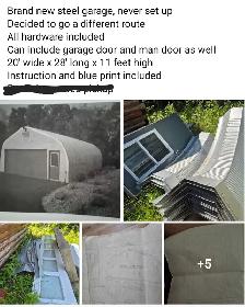Steel garage 28 x 20