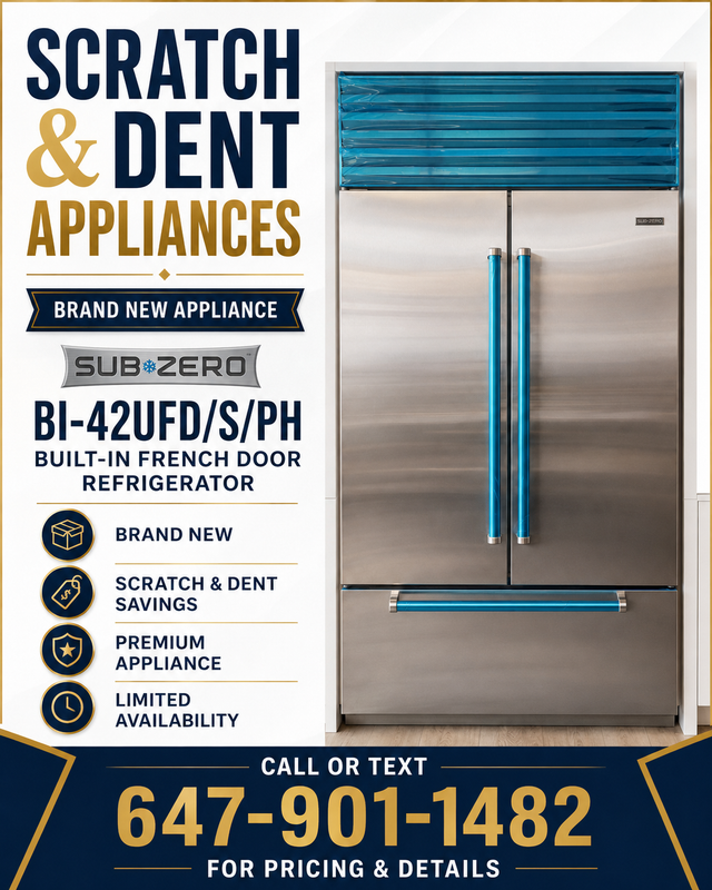 BRAND NEW Scratch & Dent Appliances – Huge Savings