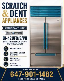 BRAND NEW Scratch & Dent Appliances – Huge Savings