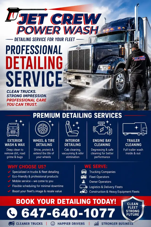 Truck detail and shampoo