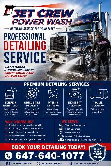 Truck detail and shampoo