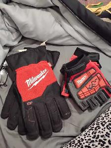 Milwaukee Work Glove n Fingerless Impact Glove$20 for both p.u.o