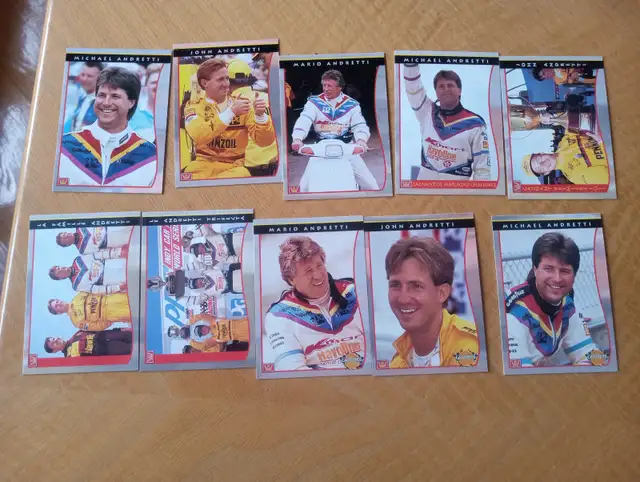 Carte Nascar 1992 lot 10 cartes Famille Andretti 020926-212