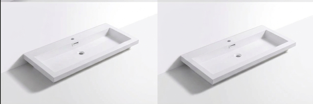 48' sink only, Reinforced Acrylic Composite Sink