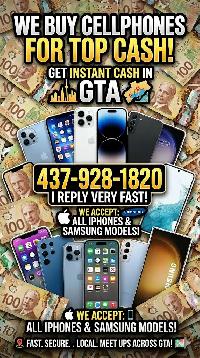 INSTANT CASH FOR IPHONE , SAMSUNG , PIXEL , MACBOOK