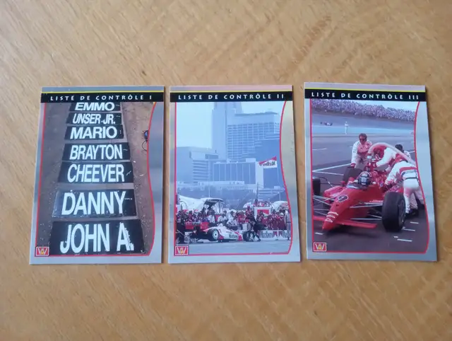 Carte Nascar 1991  All World PPG 3 Checklist (020926-893)