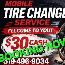 MOBILE Seasonal Tire Changes - BOOKING NOW FOR ONLY $30!