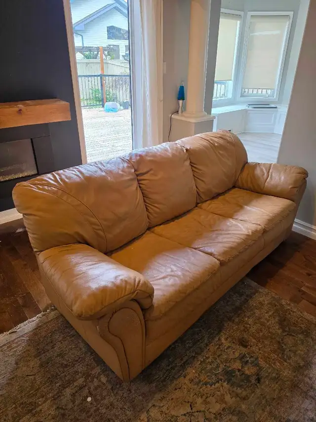 Free Leather Couch & Loveseat