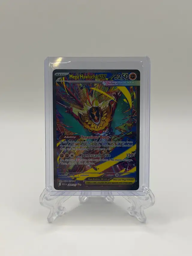 NM Mega Hawlucha ex 283/217 ascended hero’s
