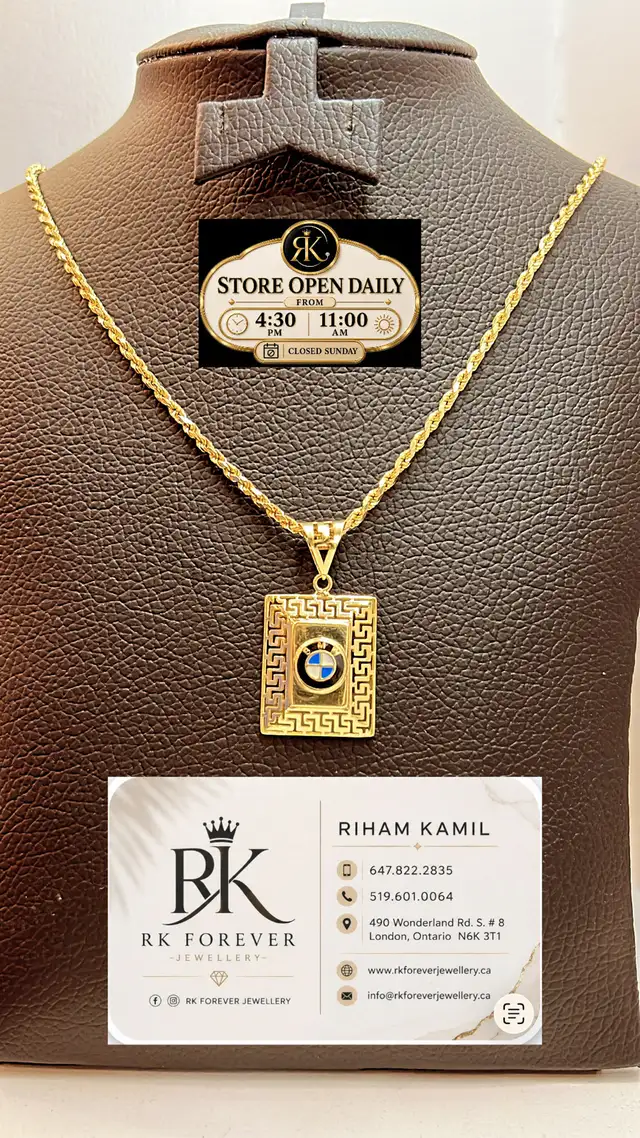 14K yellow Gold Chain with pendant # R 27