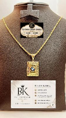 14K yellow Gold Chain with pendant # R 27