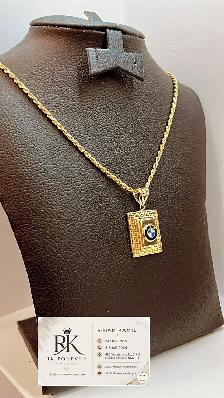 14K yellow Gold Chain with pendant # R 27 - Photo 3