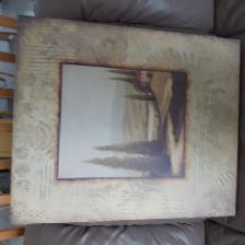 GRANDE TOILE TOSCANE DE L`lTALIE DANS CADRE BOIS 20'x24': $25.00 - Photo 2