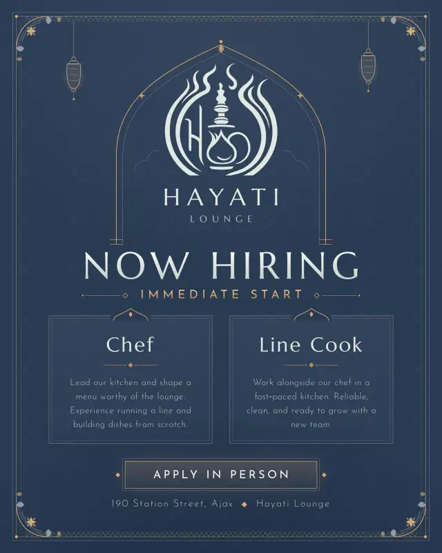 Hiring Chefs