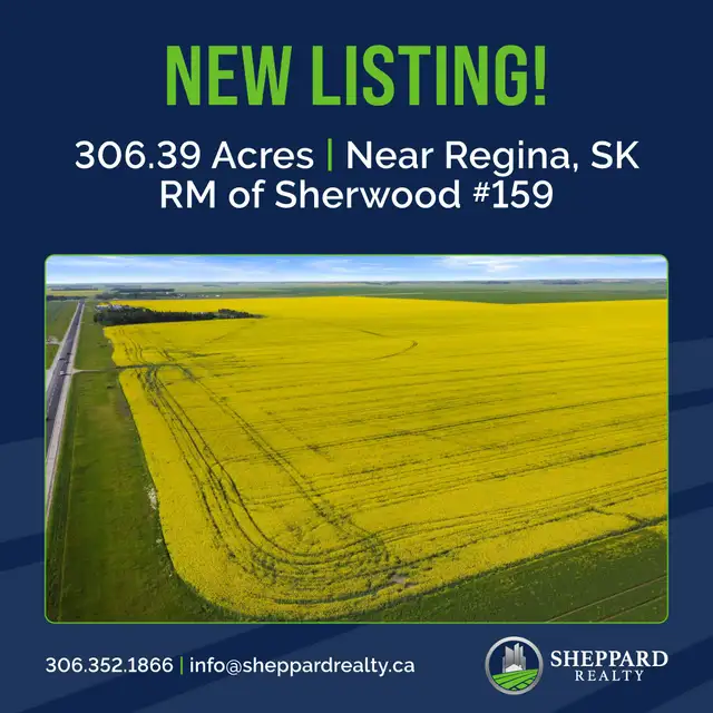 306.39 Acres | RM of Sherwood # 159 | near Regina, SK