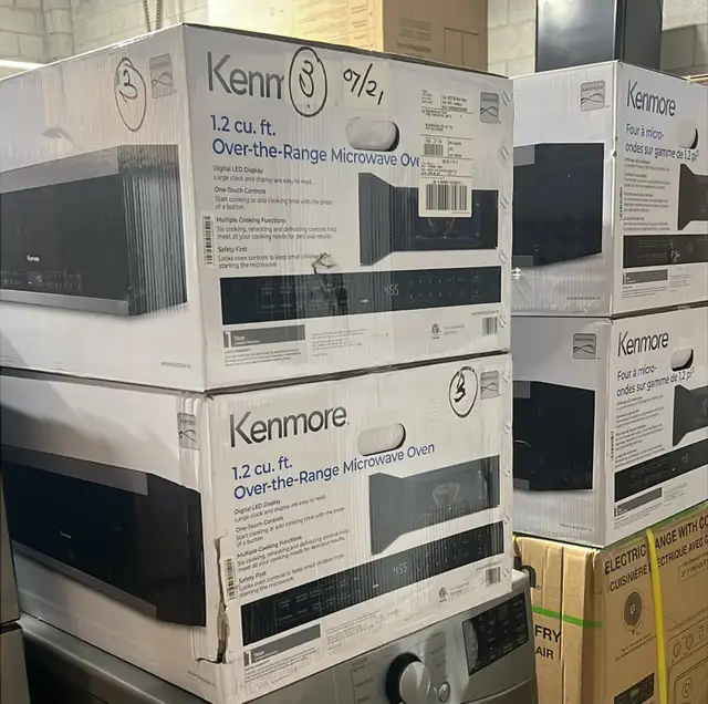 Microwaves Available – Open Box & Brand New