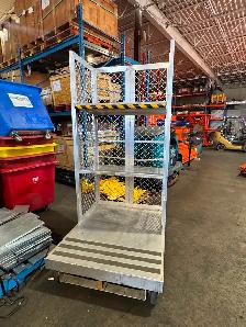 Used aluminum order picking platform. - Photo 3
